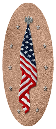 Flag at Rest Shimmer Bronze